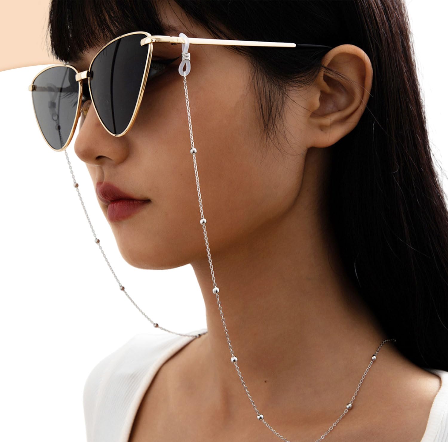 TecoKart Eyeglass Specs Holder Strap - Sliver - Image 5