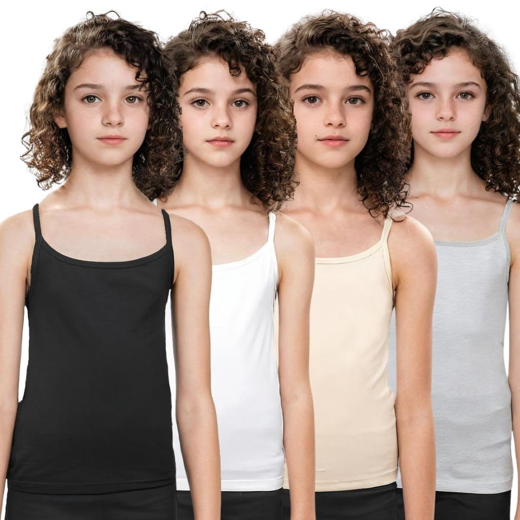 Adira Cotton Padded Camisole for Girls