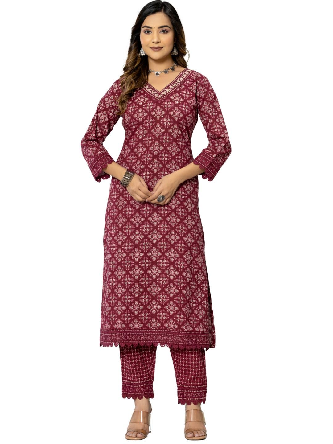 Amayra Women Cotton Printed Kurta Set - Image 5