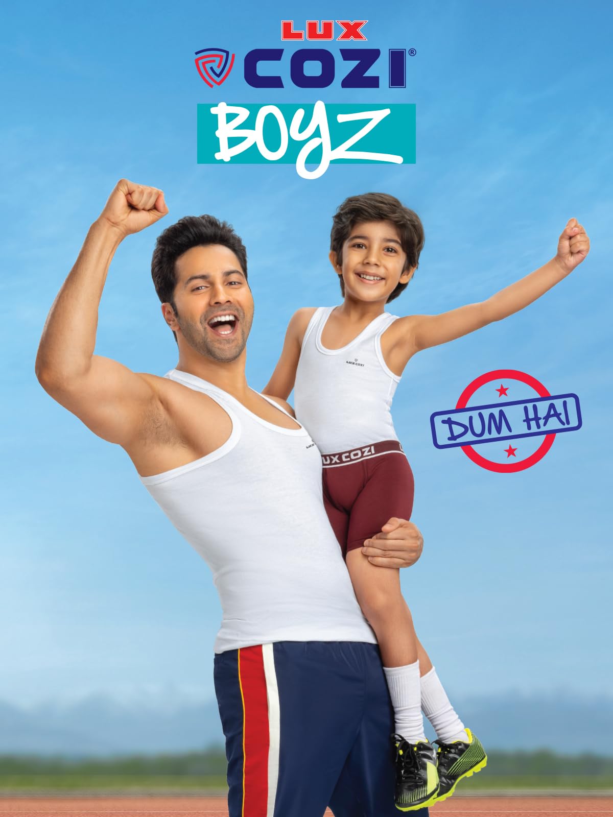 Lux Cozi Boys White Cotton Vest - Image 4