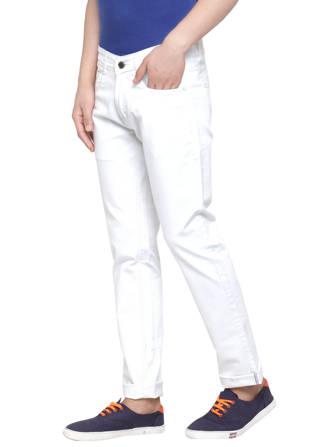 Ben Martin Men's Jeans - White Cotton Stretch - Image 3