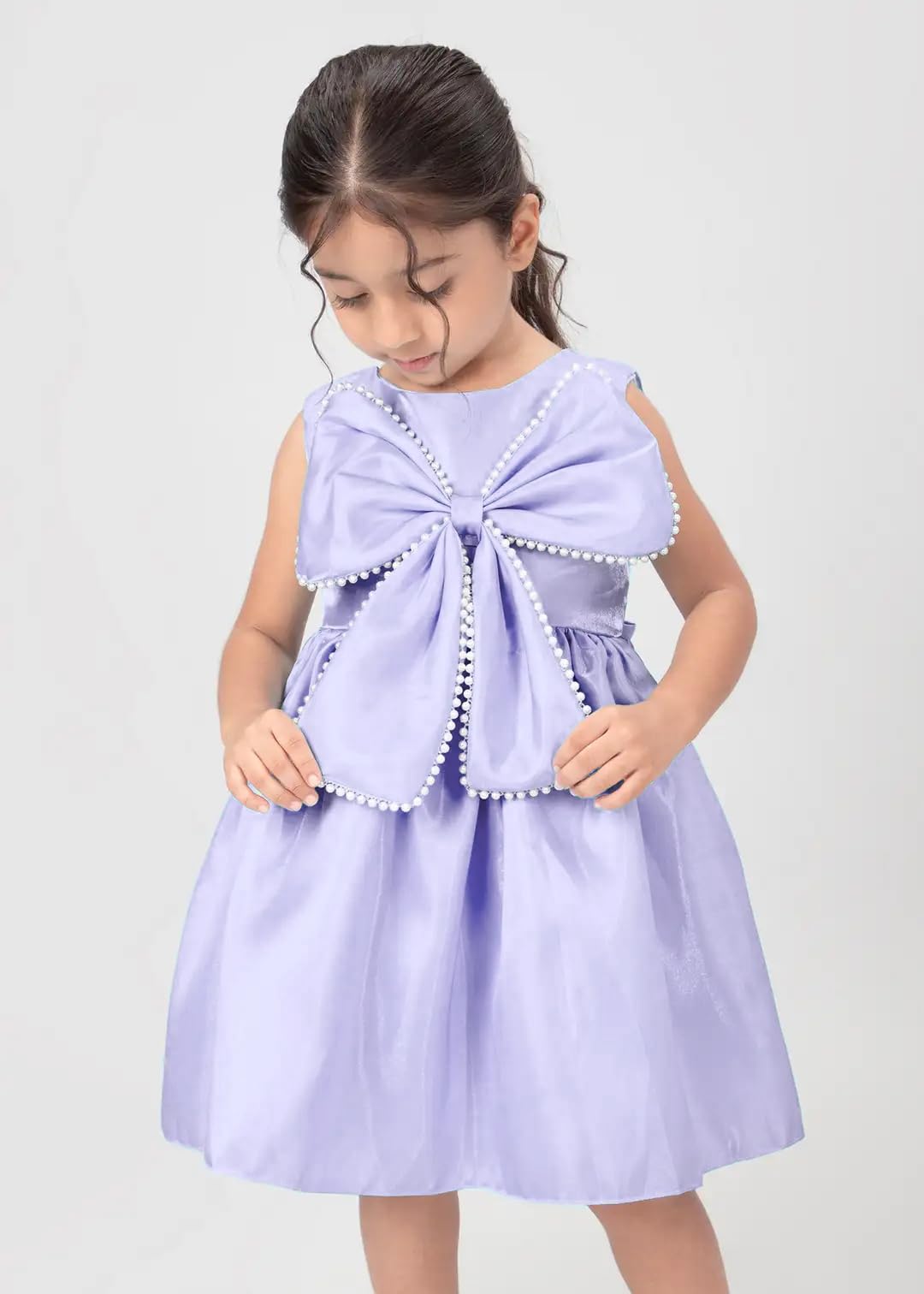 GarbGlide Girls Frock Dress Crystal Embellished - Image 4
