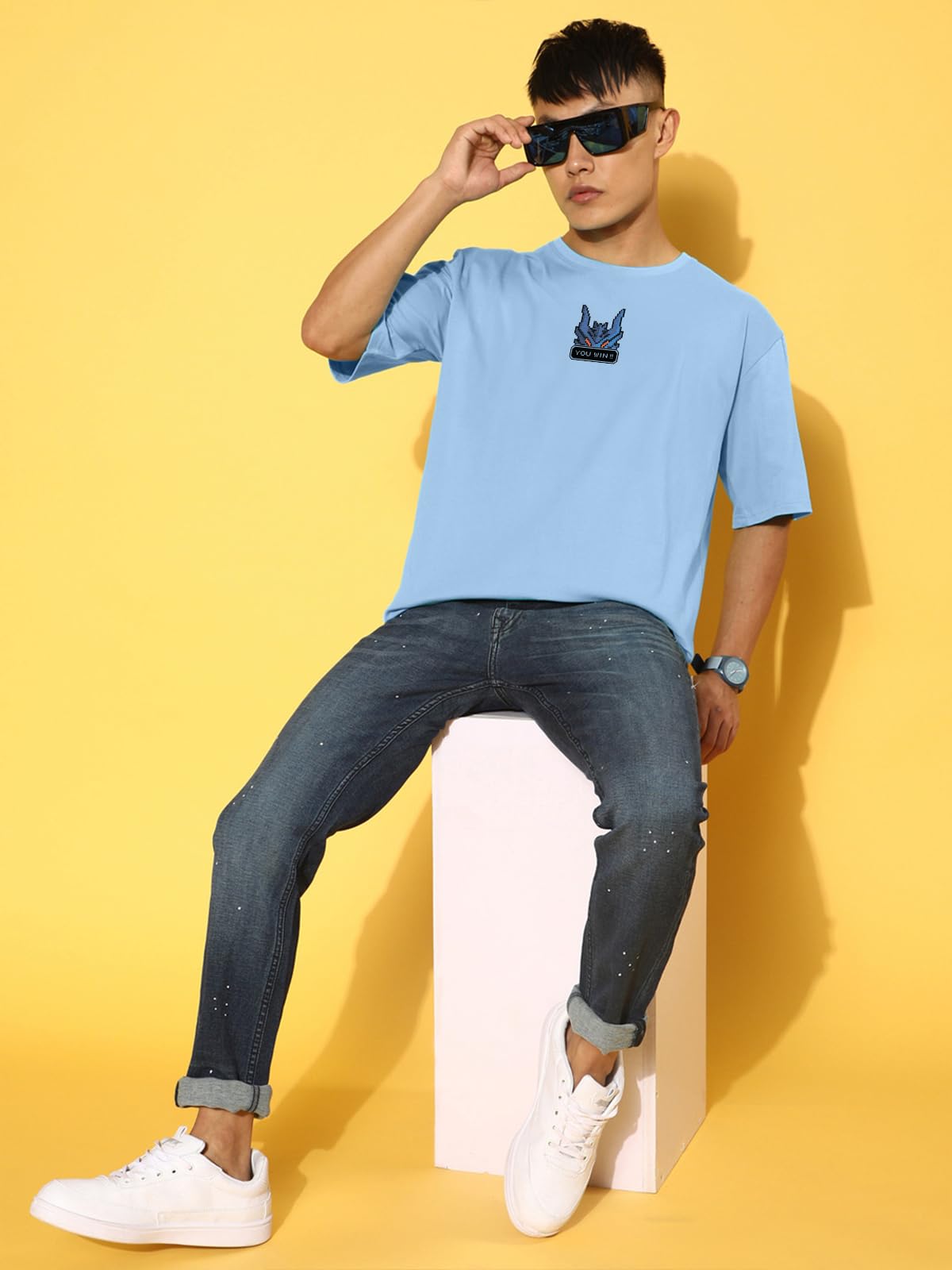 Veirdo Pure Cotton Graphic Printed T-Shirt - Image 5