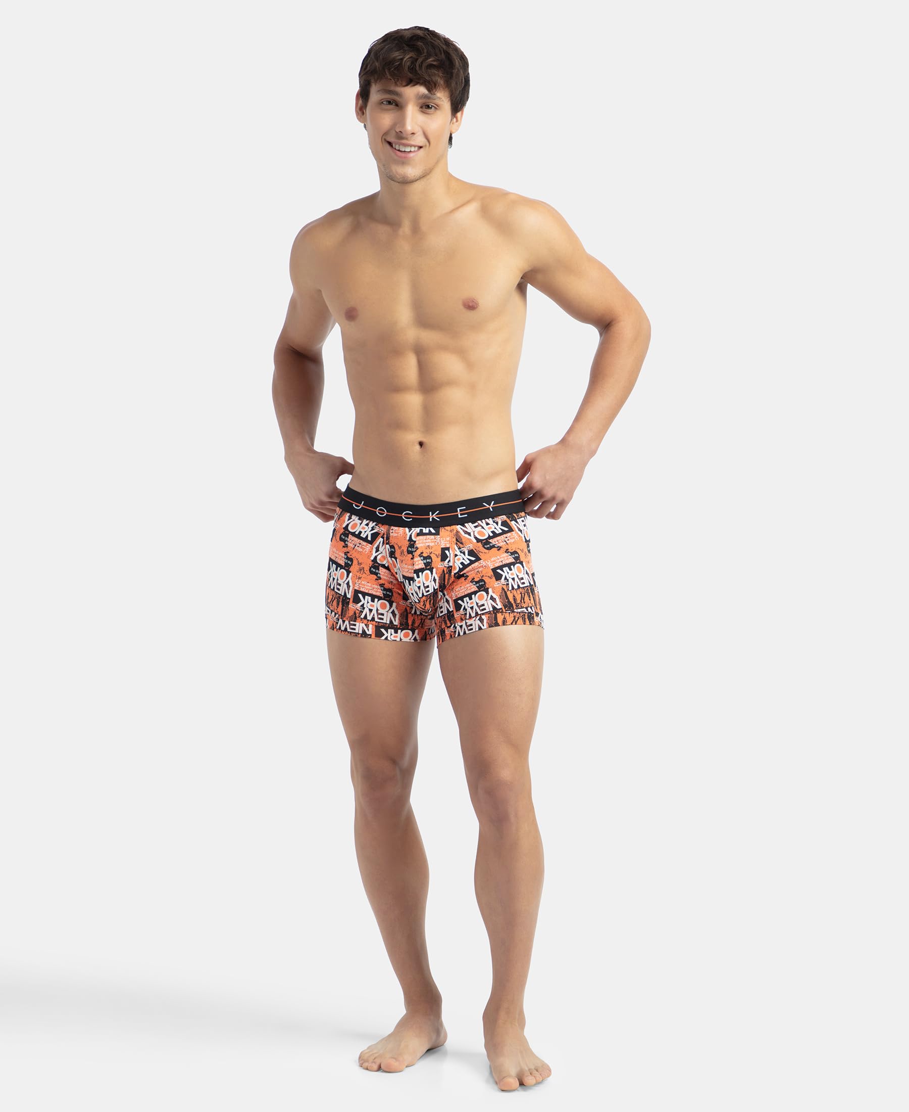 Jockey Men's Trunks - Black & White - Image 4