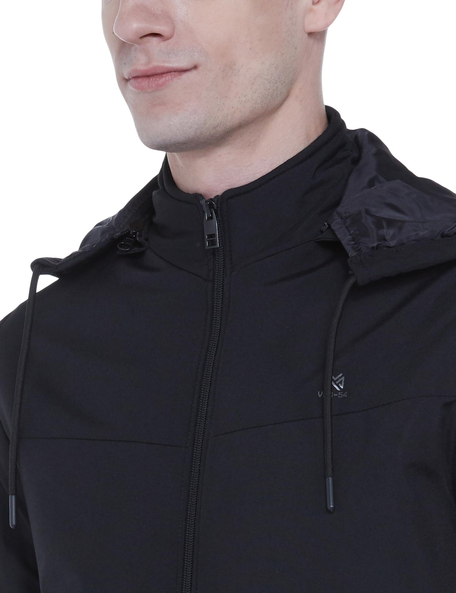 Qube Men's Black Polyester Jacket - Image 3
