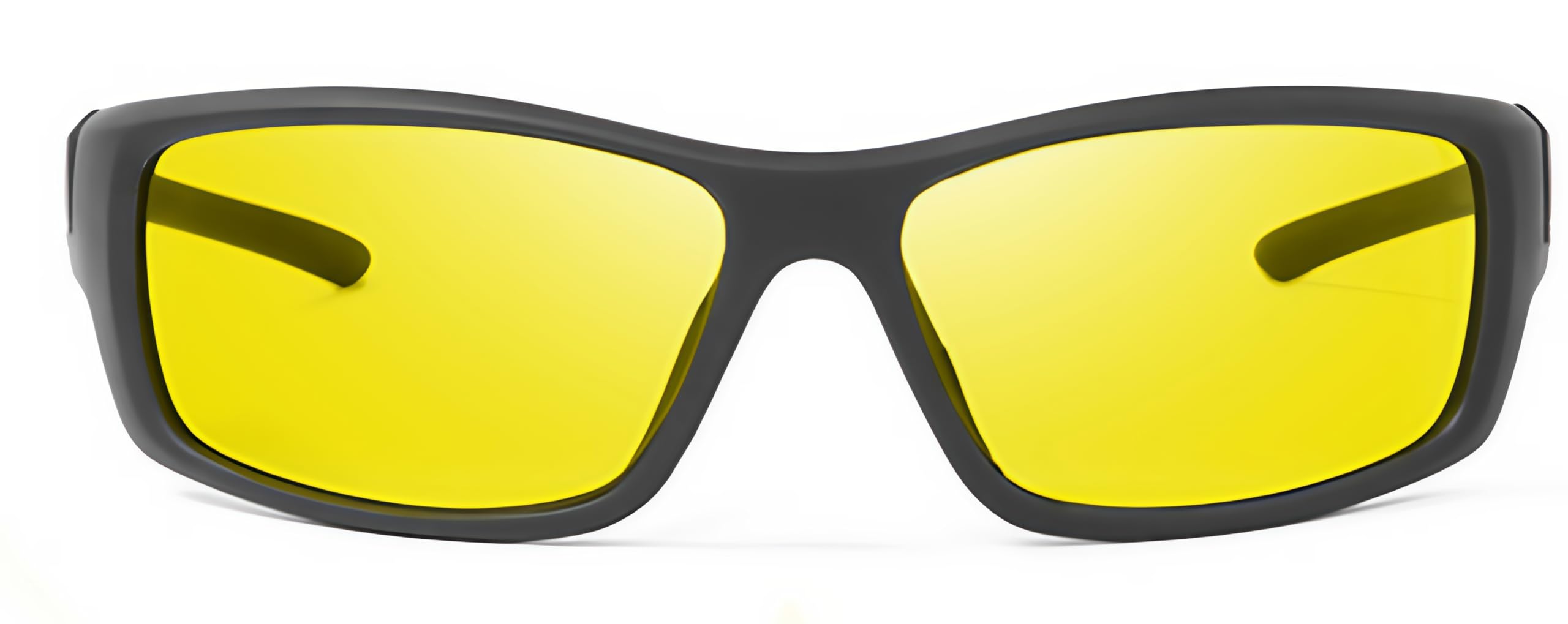 Anemxer Unisex UV Protected Night Driving Glasses - Yellow - Image 3