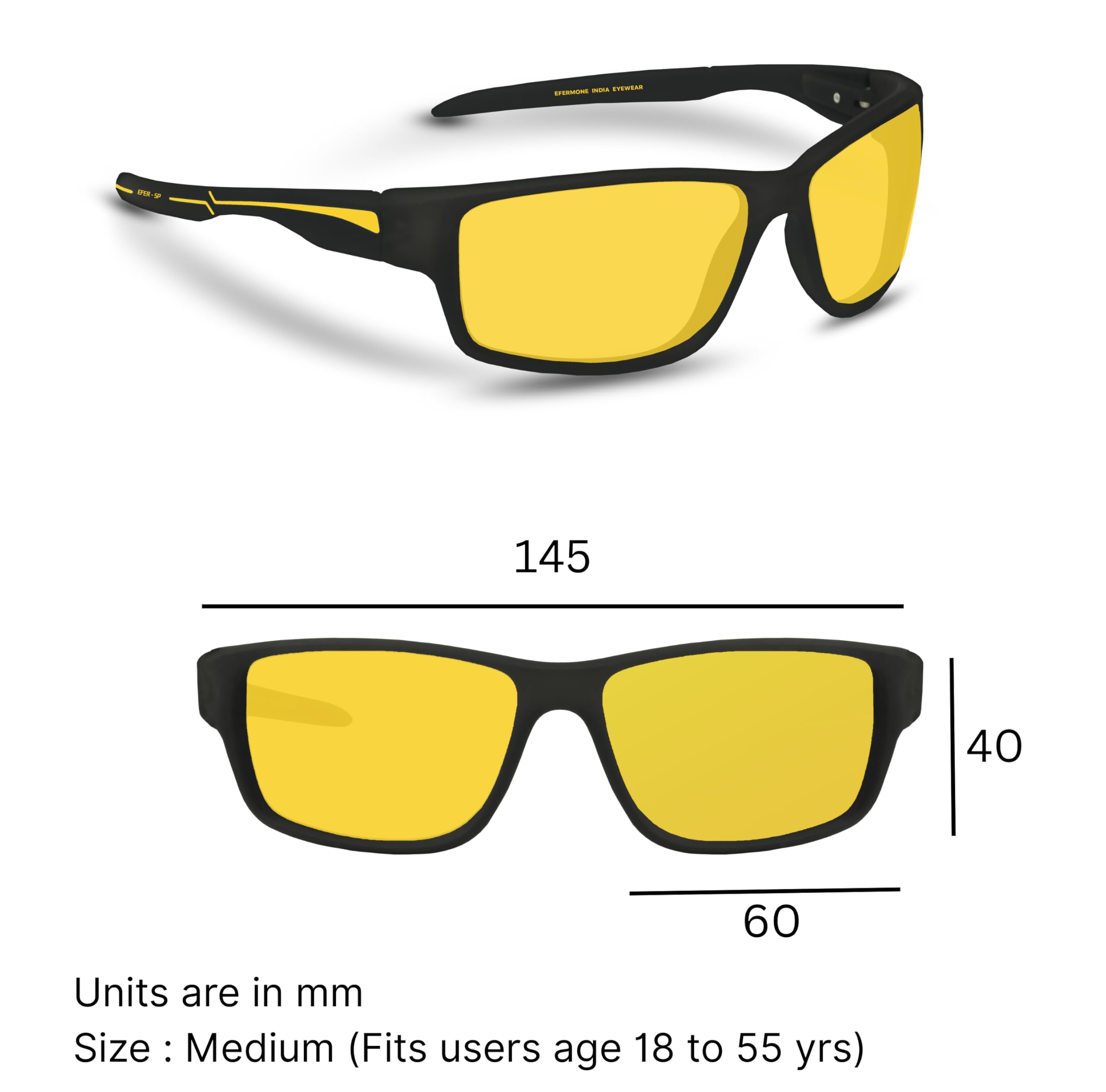 EFERMONE Night Driving Glasses Polarized - Image 2