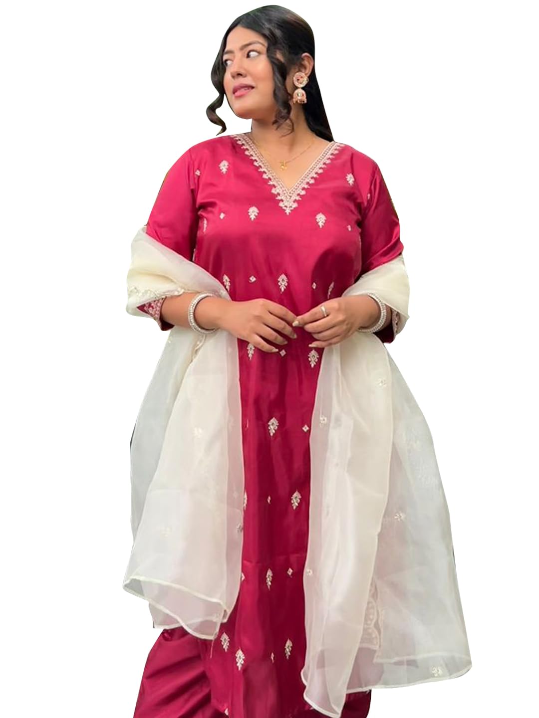 VredeVogel Silk Blend Kurta Pant Set for Women