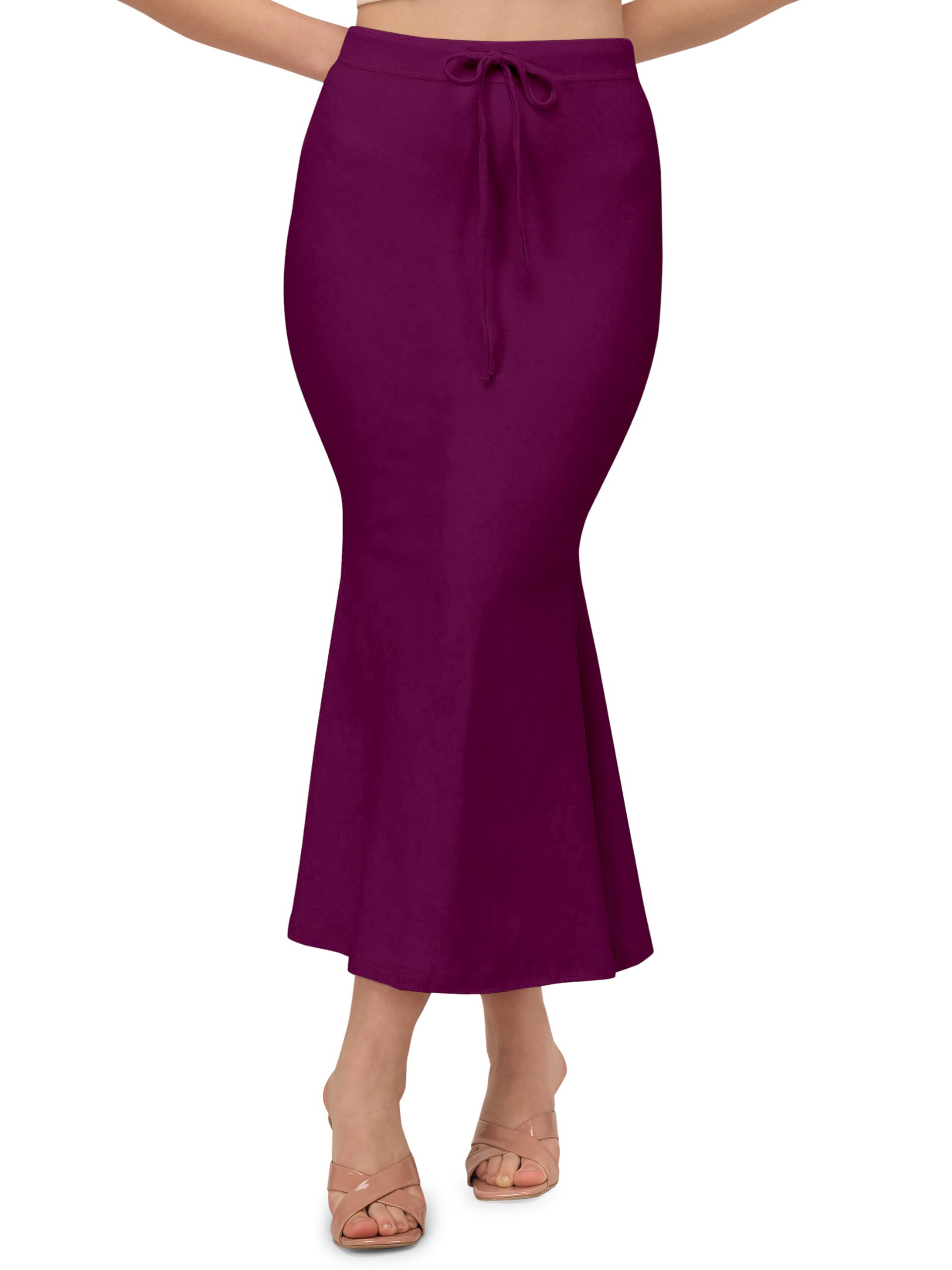 Mehrang Women Saree Shapewear Petticoat - Berry Purple