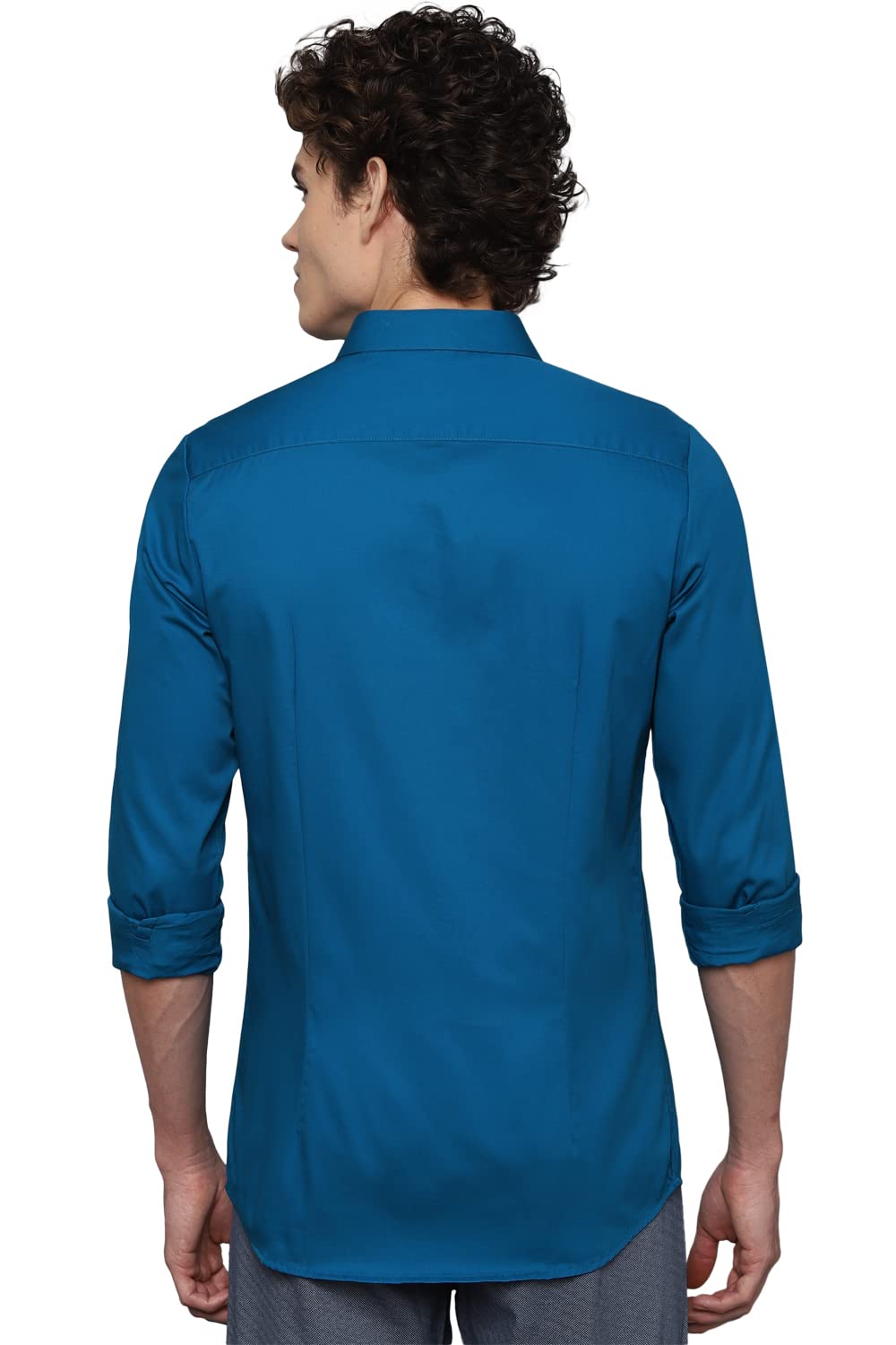 Allen Solly Men Cotton Shirt - Blue - Image 3