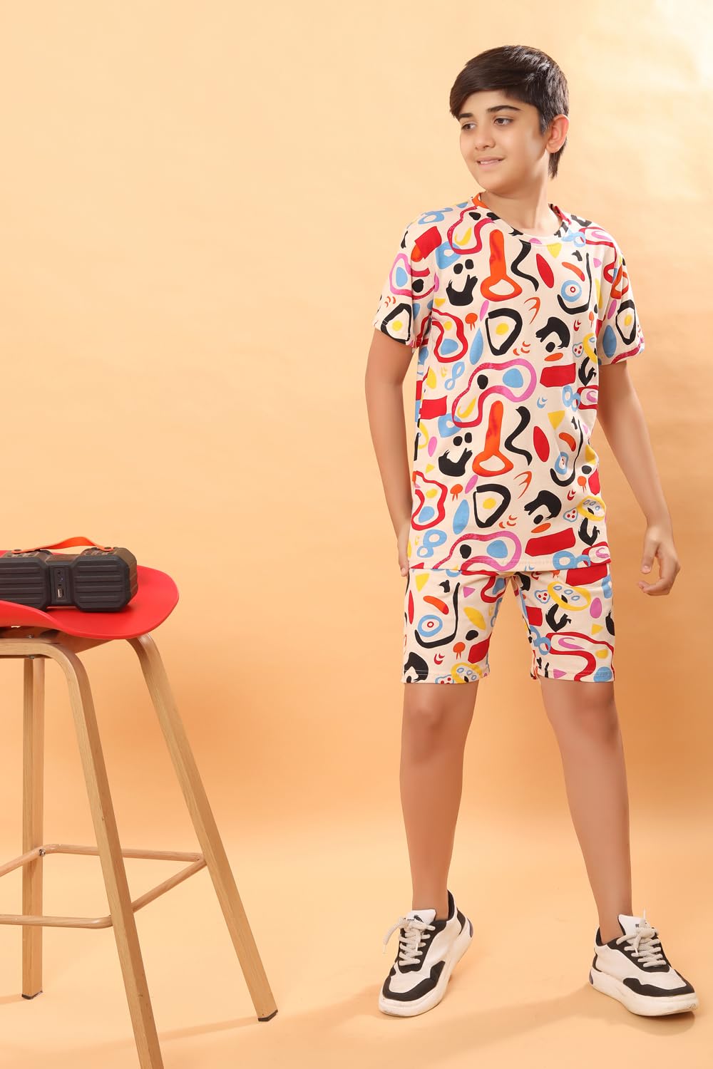 Ninos Dreams Boys Cotton Coord Set - Dinosaur Print - Image 2