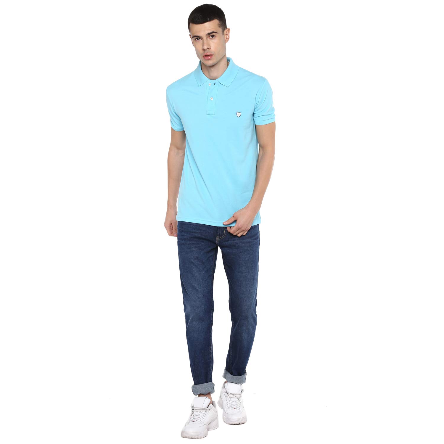 Alan Jones Men Solid Polo T-Shirt - Image 5