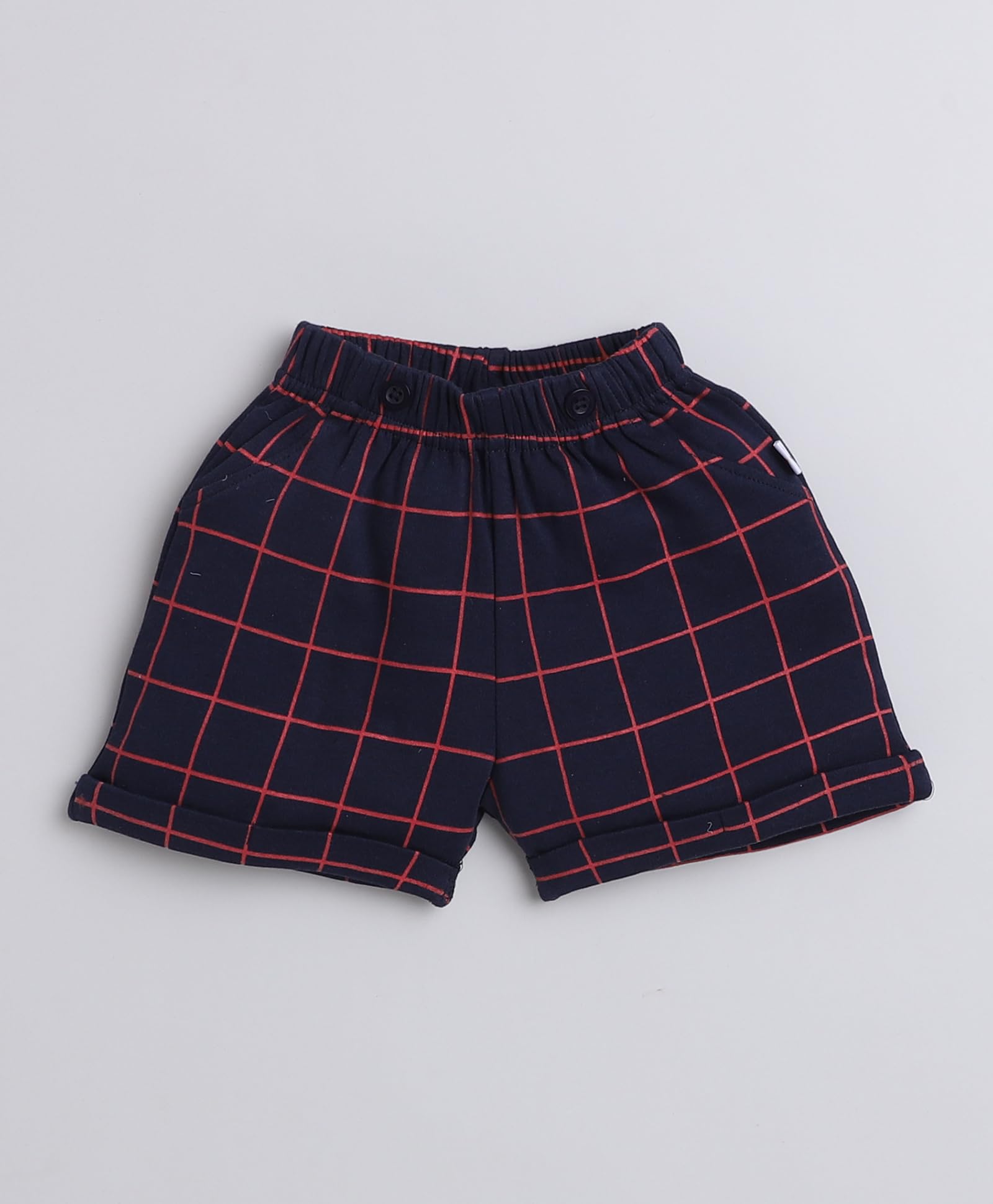 BUMZEE Boys Shirt & Short Set - Navy & White - Image 4