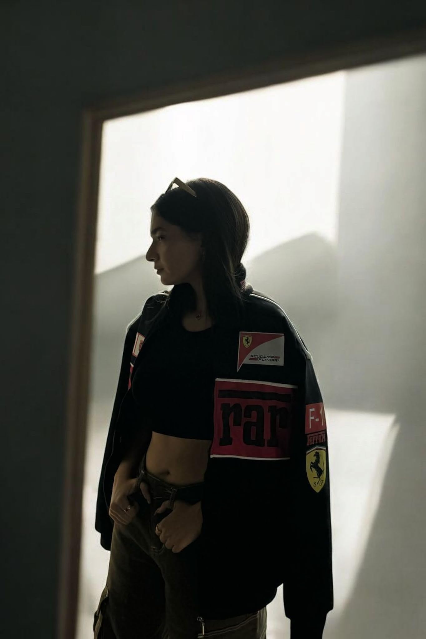 EXOTIX Racing Jacket for Women - Black F1 Vintage - Image 4