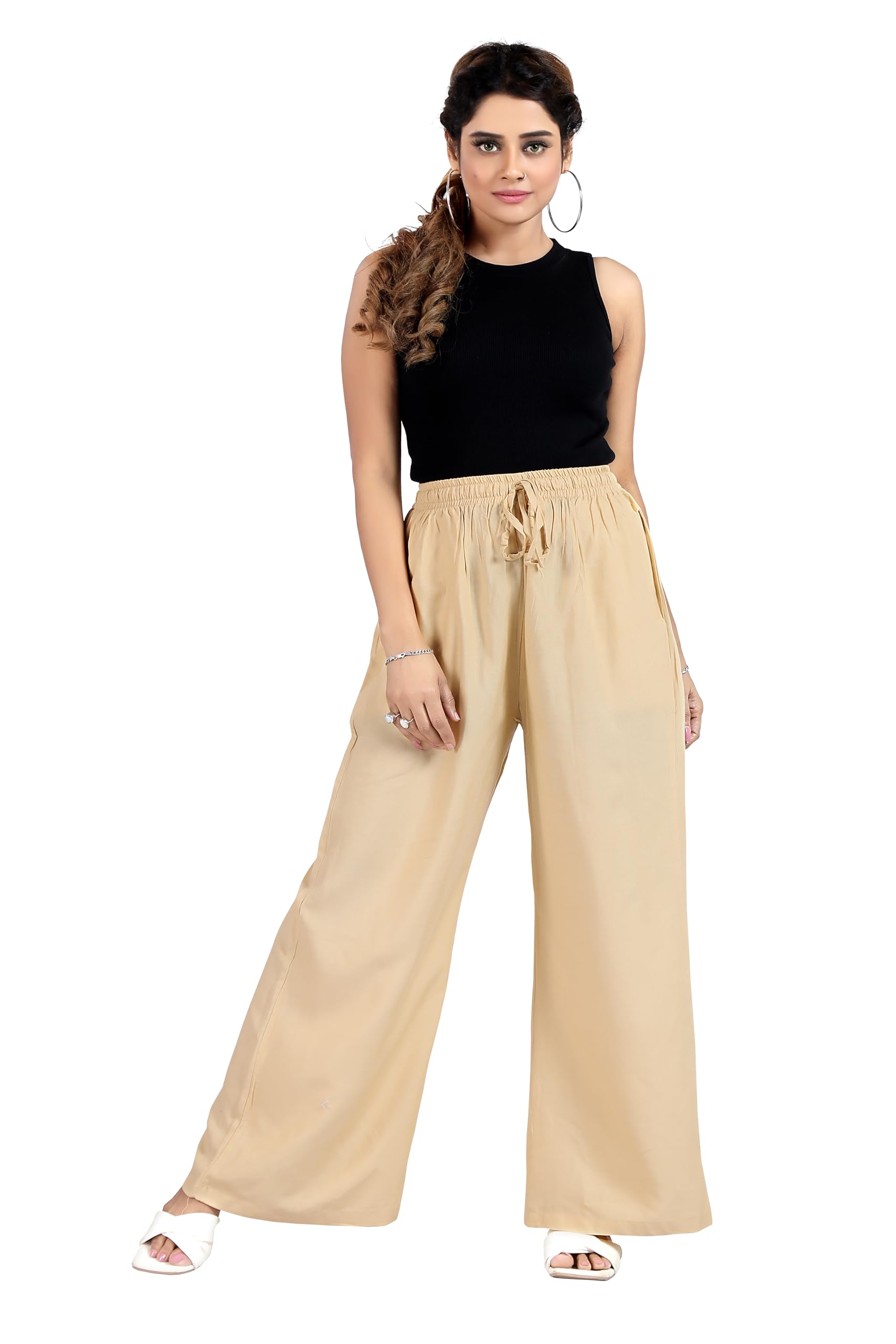 BENKILS Women's Cotton Palazzo Pants - Image 2