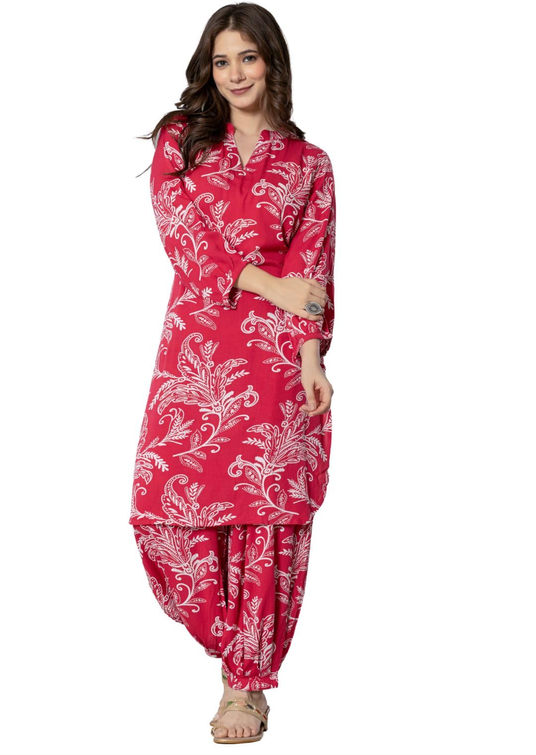rytras Women's Pure Cotton Printed Kurta Set - Image 4