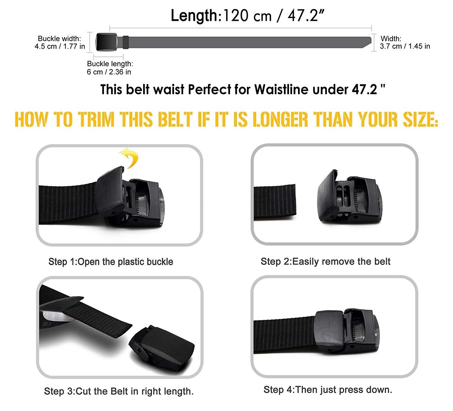 ZORO Unisex Nylon Canvas Waist Belt - Image 5