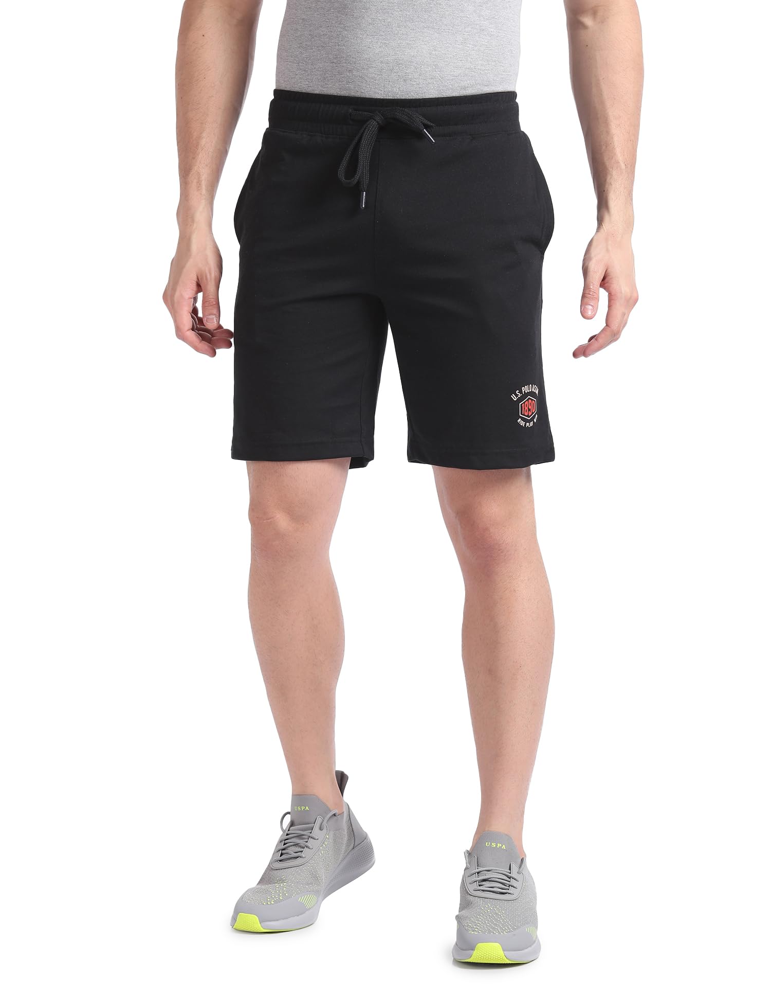 U.S. POLO ASSN. Men's Hybrid Shorts - Black
