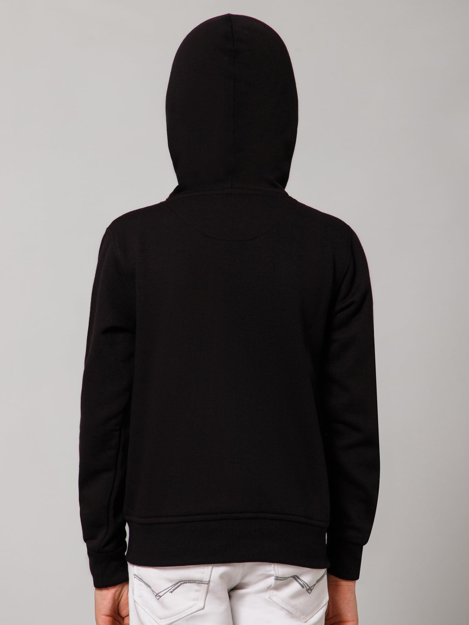 Alan Jones Boys Black Fleece Hoodie - Image 2