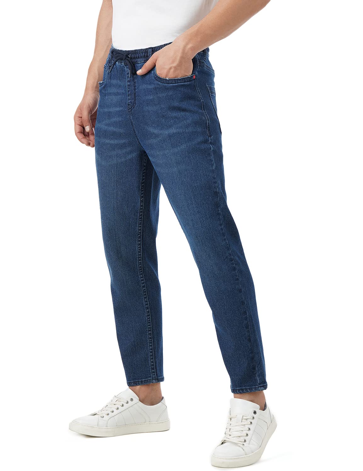 INKD Men's Stretchable Jogger Jeans - Super Sapphire - Image 3