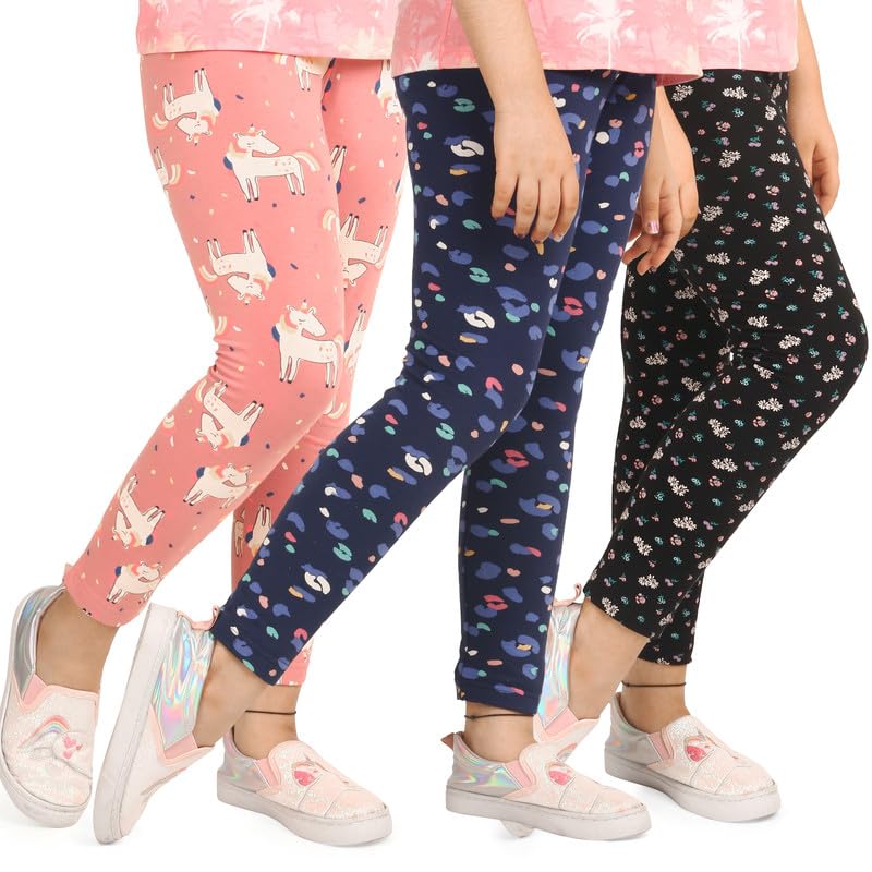 ARIEL Girls Cotton Printed Leggings