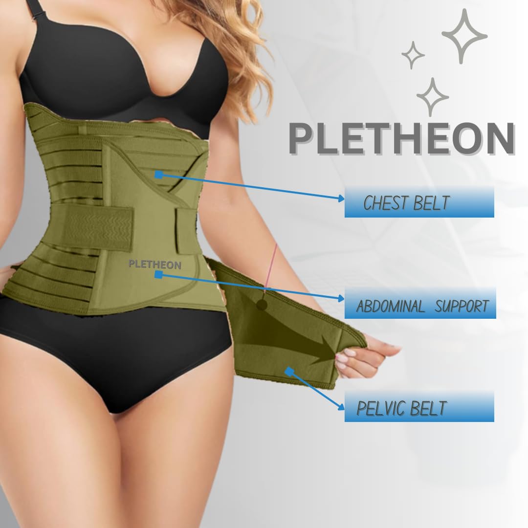 Pletheon Post Pregnancy Support Belt - Green - Image 5