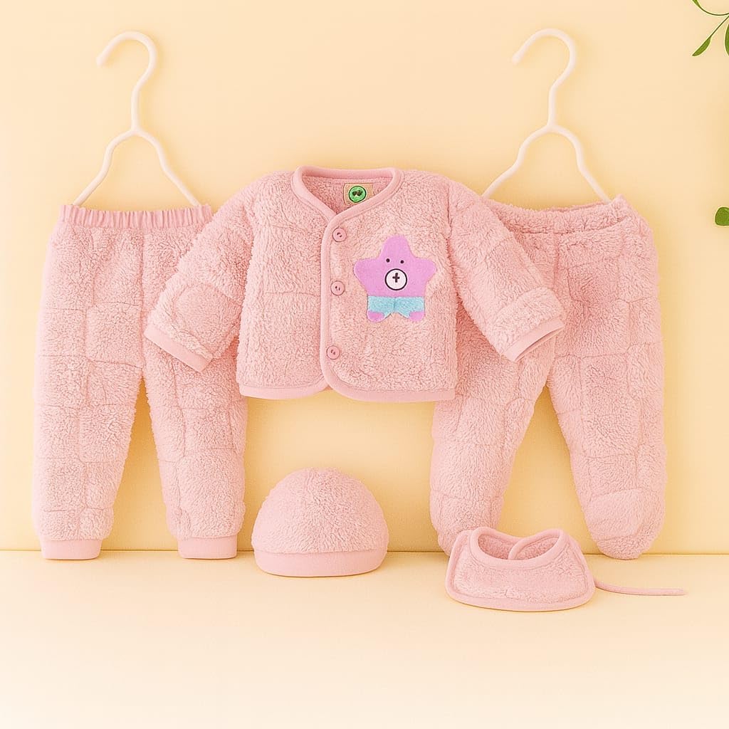 Baby Winter Clothing Set - Pink for Boy & Girl - Image 2