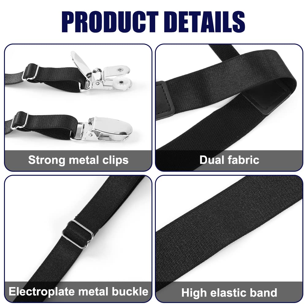 ACWOO Men's Shirt Stays - Adjustable Anti-Wrinkle - Image 5