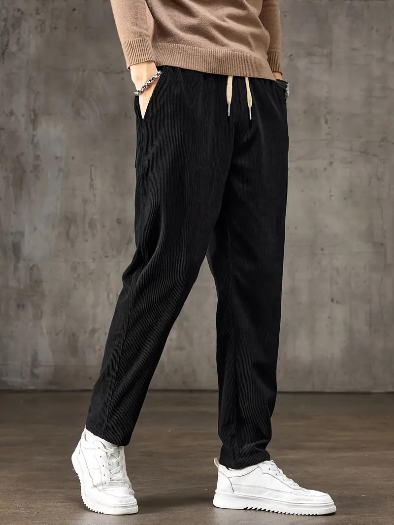 Samfor Men's Black Corduroy Pants - Image 4