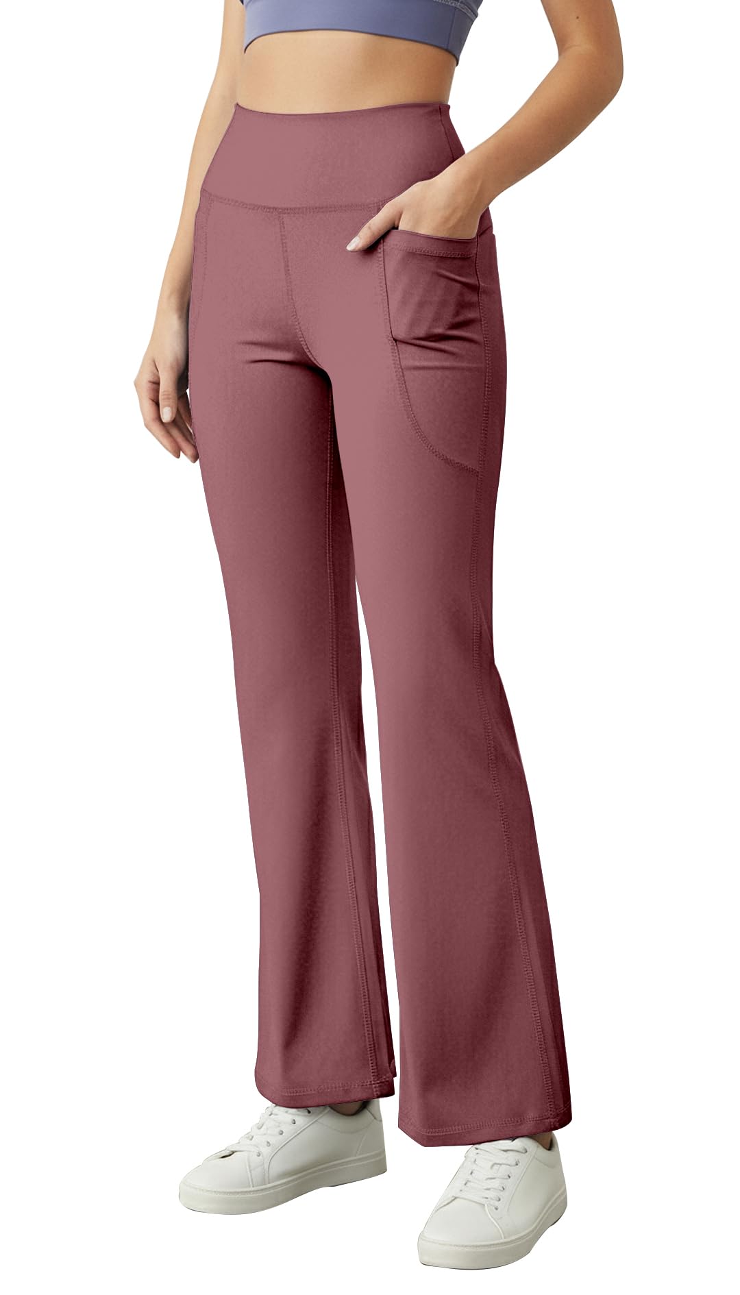 Mehrang Navy High-Waisted Yoga Pants for Women