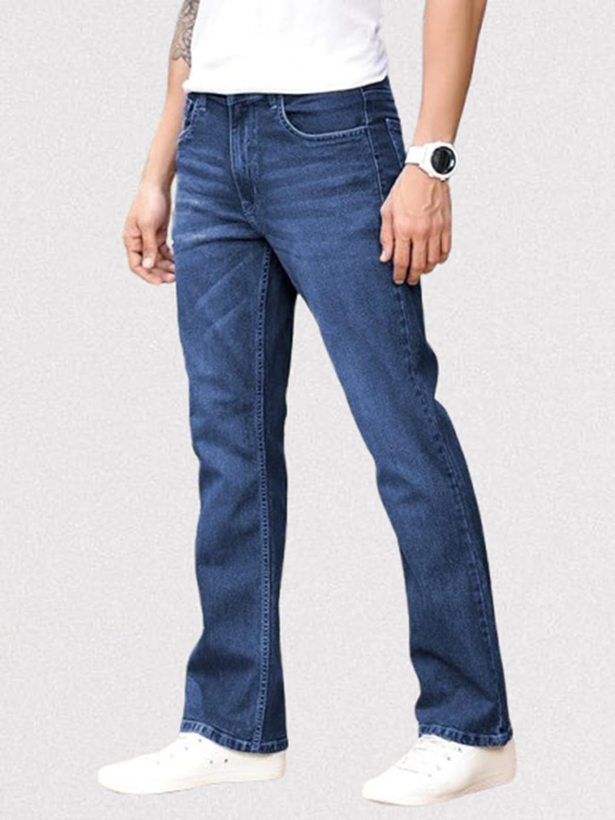 Ben Martin Men's Stretchable Jeans - Dark Blue - Image 4