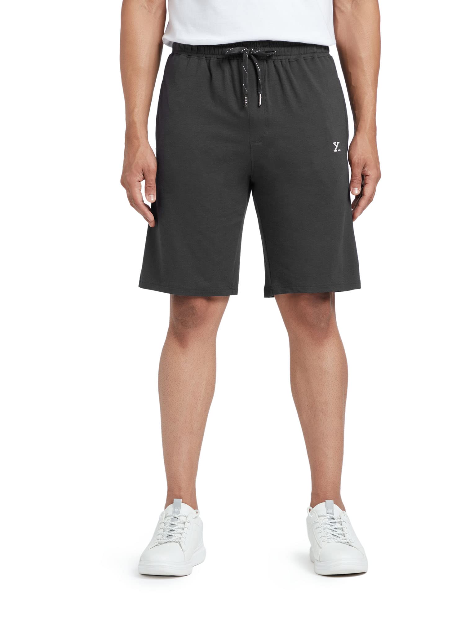 XYXX Men Cotton Rich Shorts - Graphite Grey - Image 2