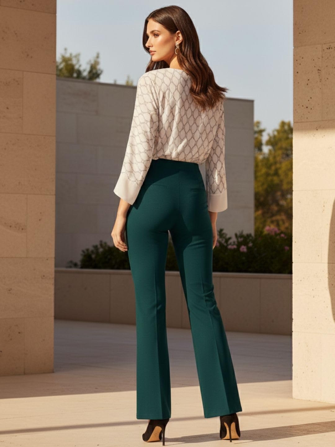 ADDYVERO Women Parallel Trouser - Green - Image 3