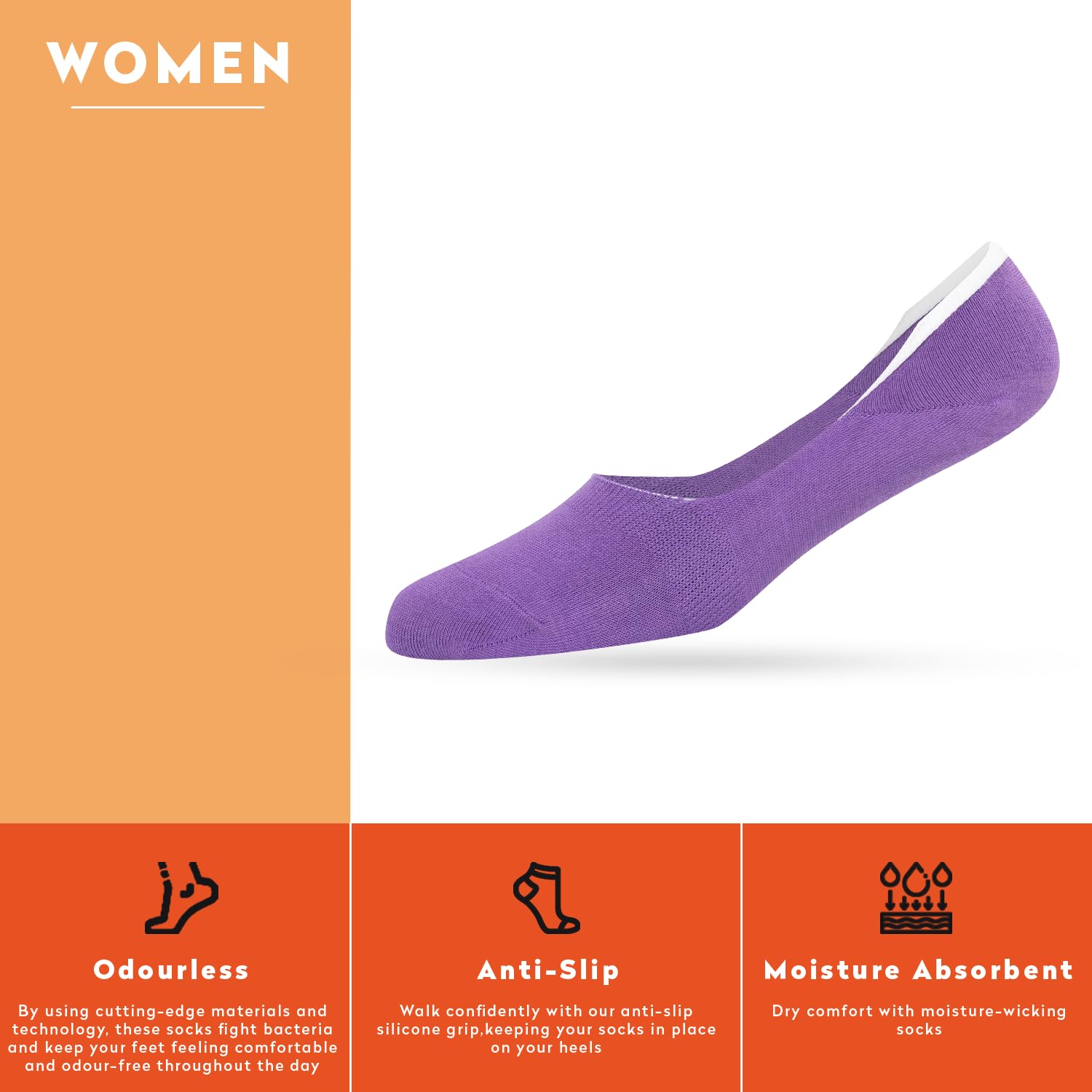 Supersox No Show Socks for Women - Breathable Anti Odour - Image 4