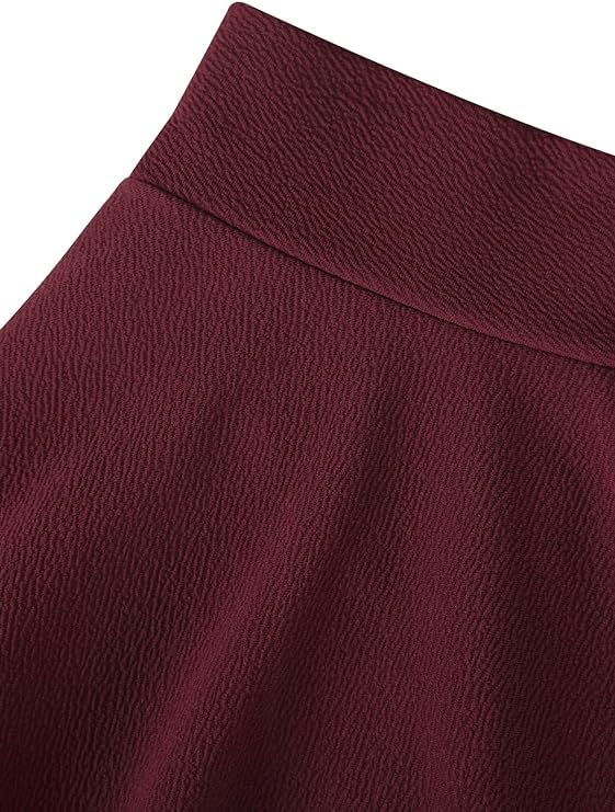 ALYNE Maroon Flared Skater Skirt for Women - Image 3