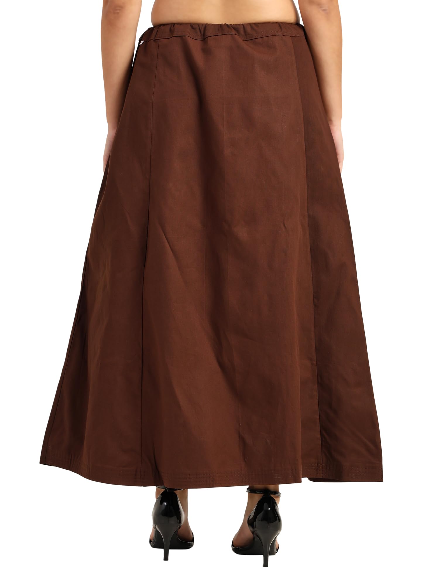 Drapewell Saree Petticoat for Women - Hot Chocolate - Image 2