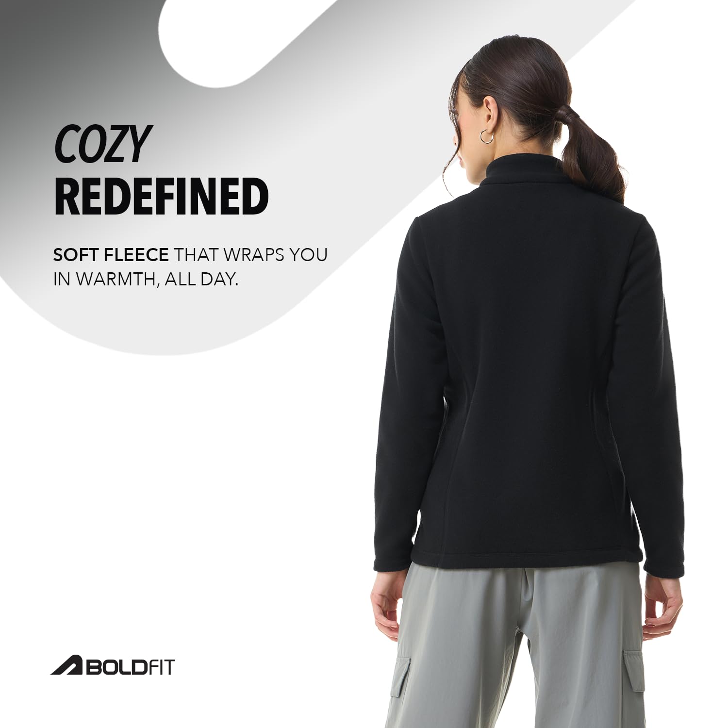 Boldfit Women's High Neck Sweatshirt - Image 4