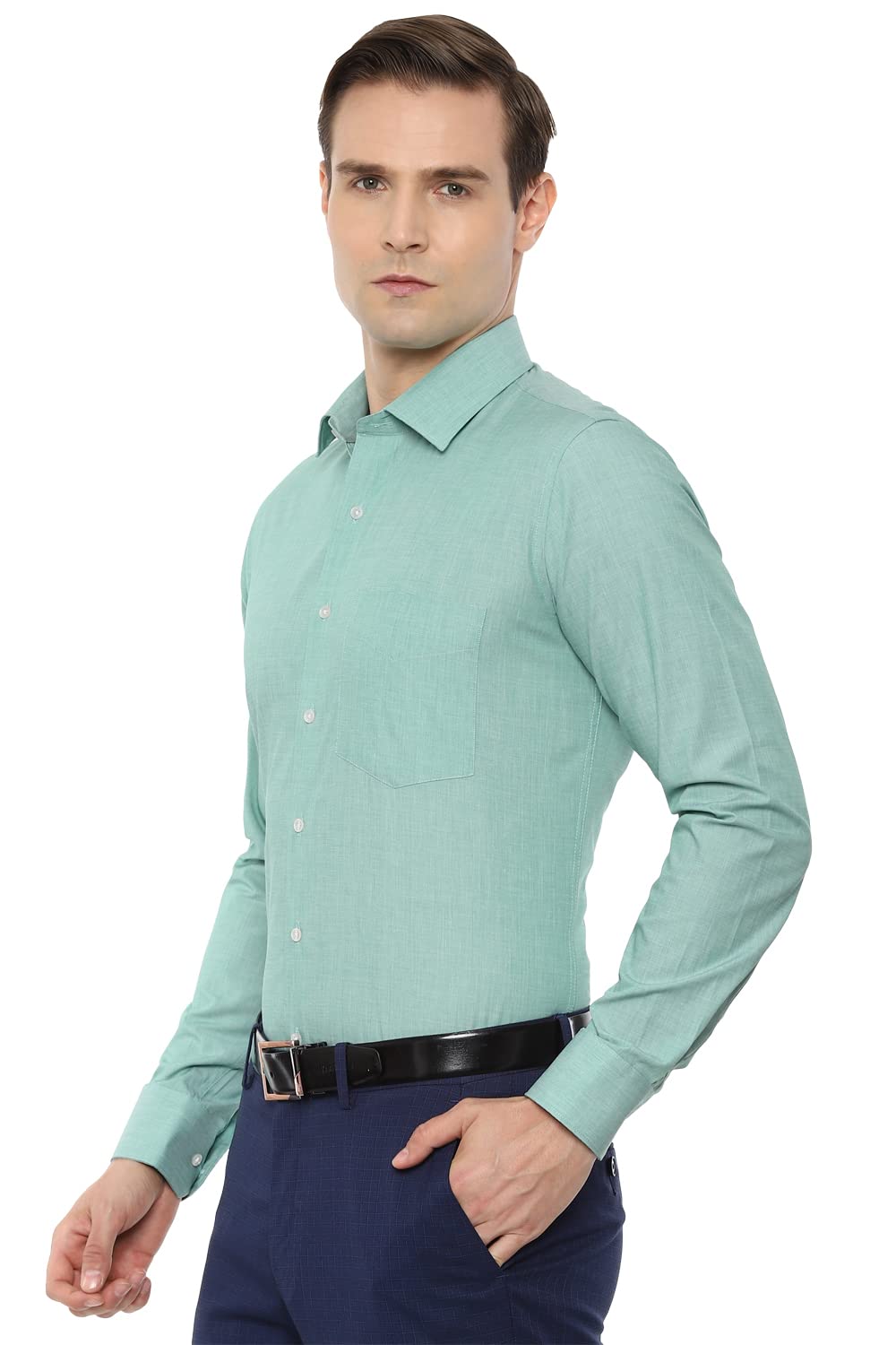 Van Heusen Formal Shirt for Men - Green - Image 2