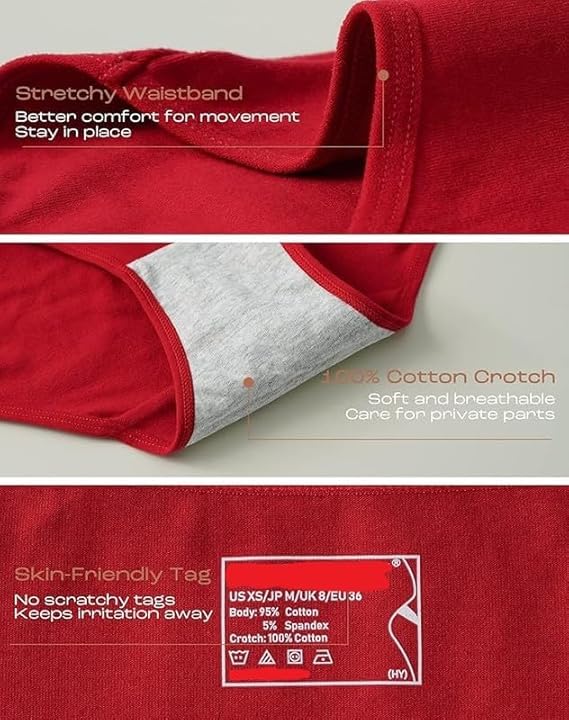 LOURYN KOULYN Women's Cotton Hipster - Image 5