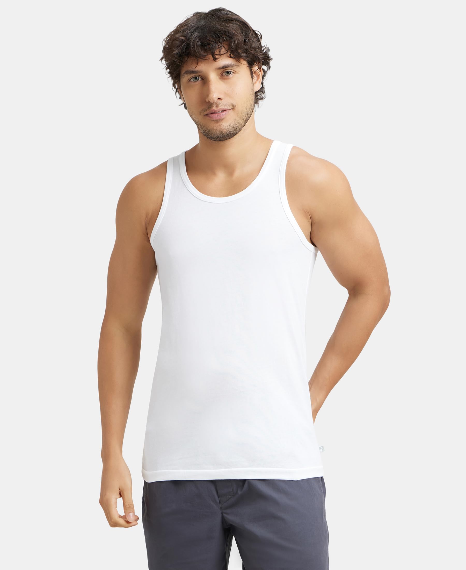 Jockey Men's Super Combed Cotton Sleeveless Vest - Image 5