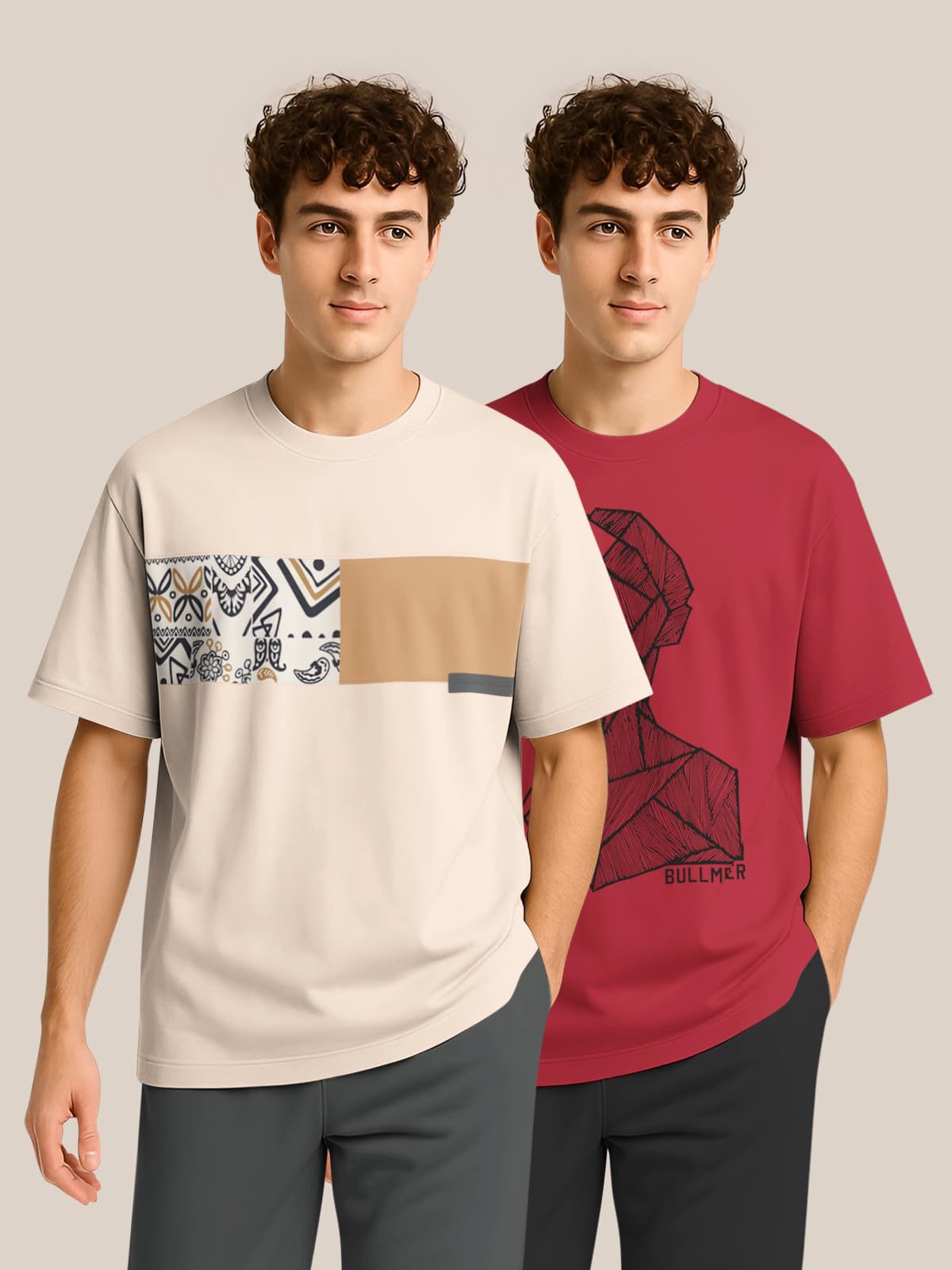 BULLMER Men's Cotton Blend Crew Neck Tshirt - Image 2