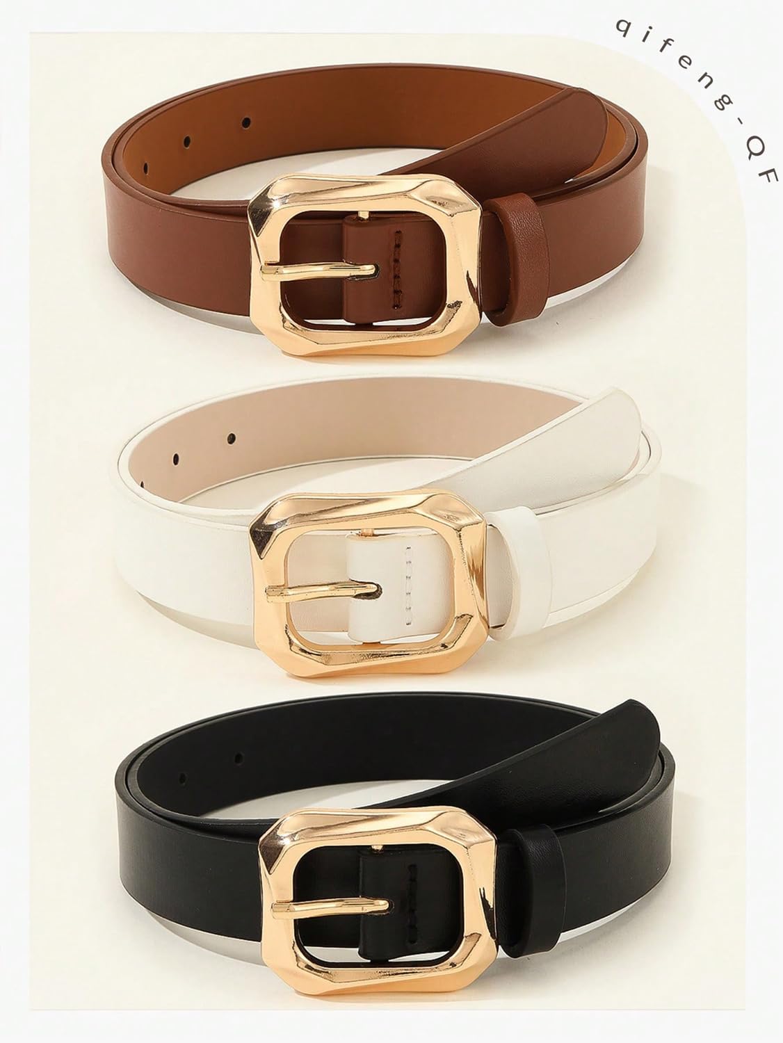 PU Leather Waist Belt for Women & Girls - Multicolour - Image 5