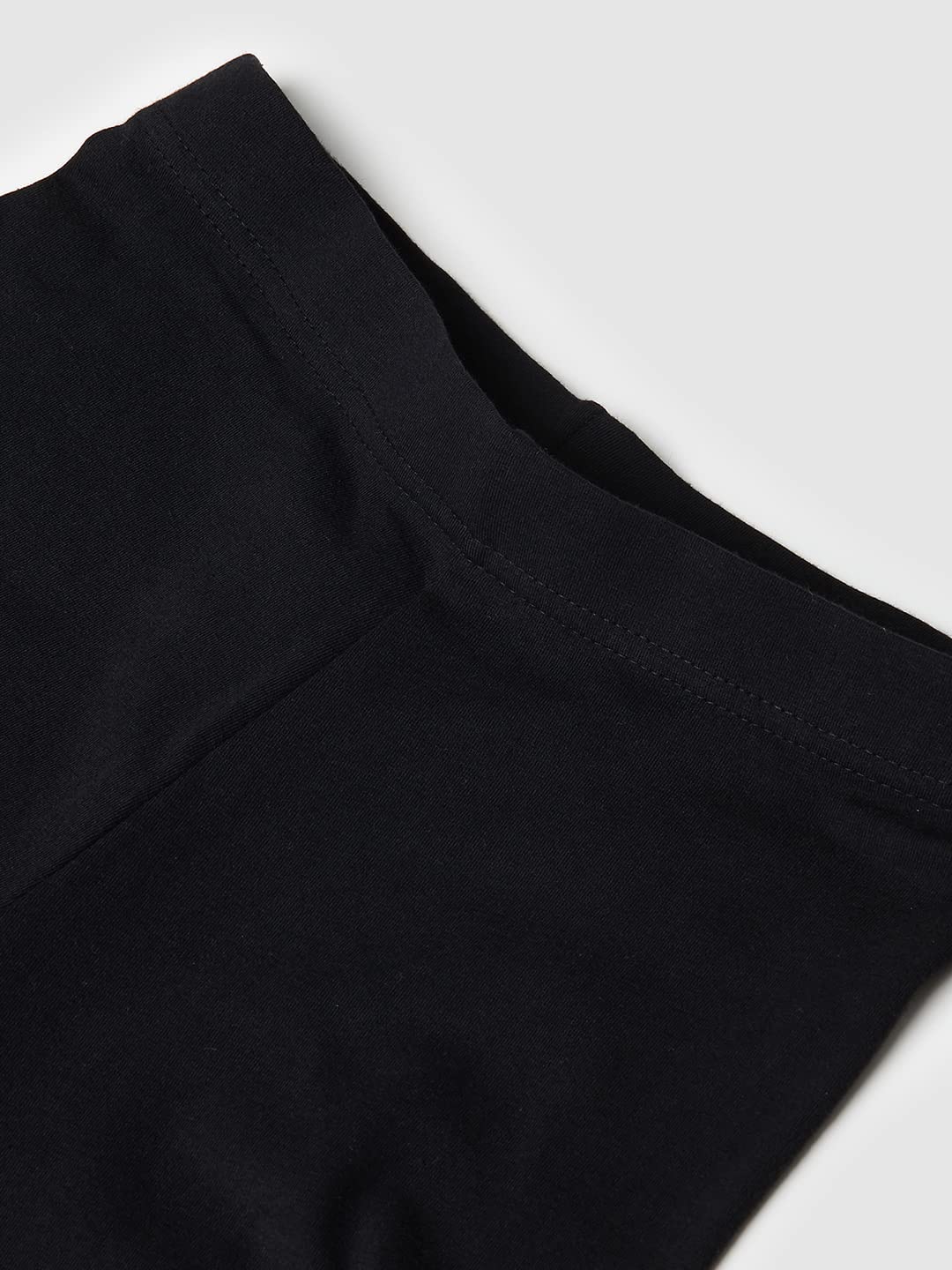 Max Black Cotton Lycra Leggings for Girls - Image 3
