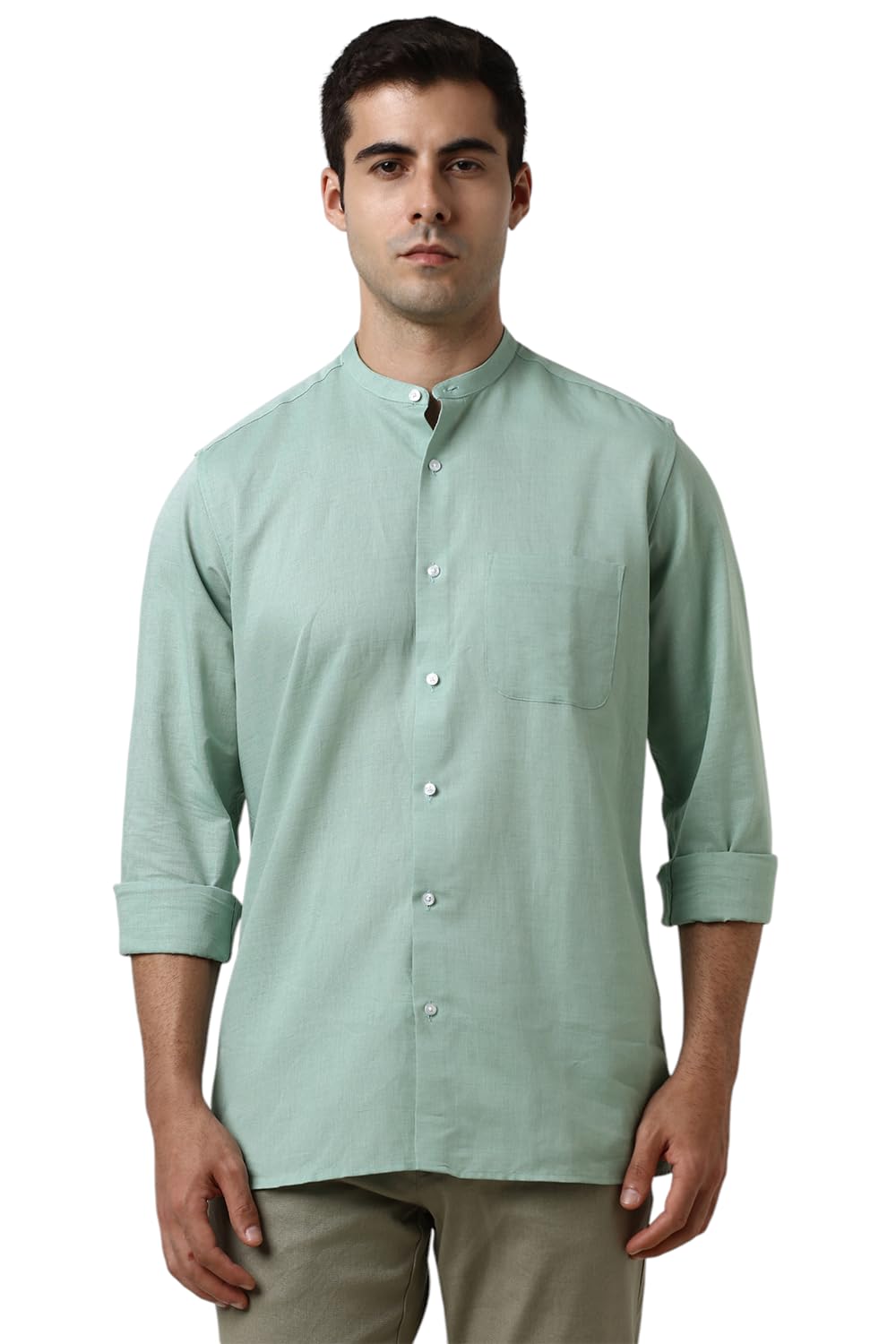 Van Heusen Men's Regular Fit Shirt - Green