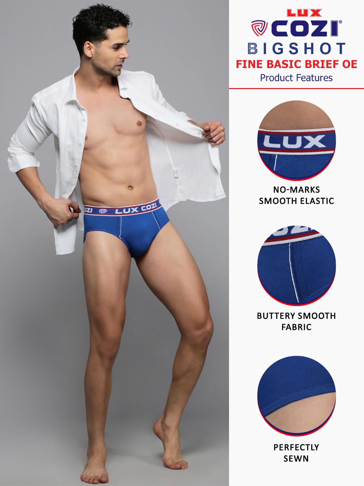 Lux Cozi Men's Cotton Briefs - Image 5