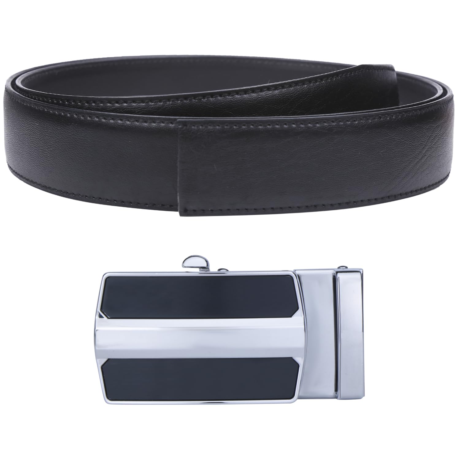 Labnoft Men's PU Leather Belt - Black - Image 4