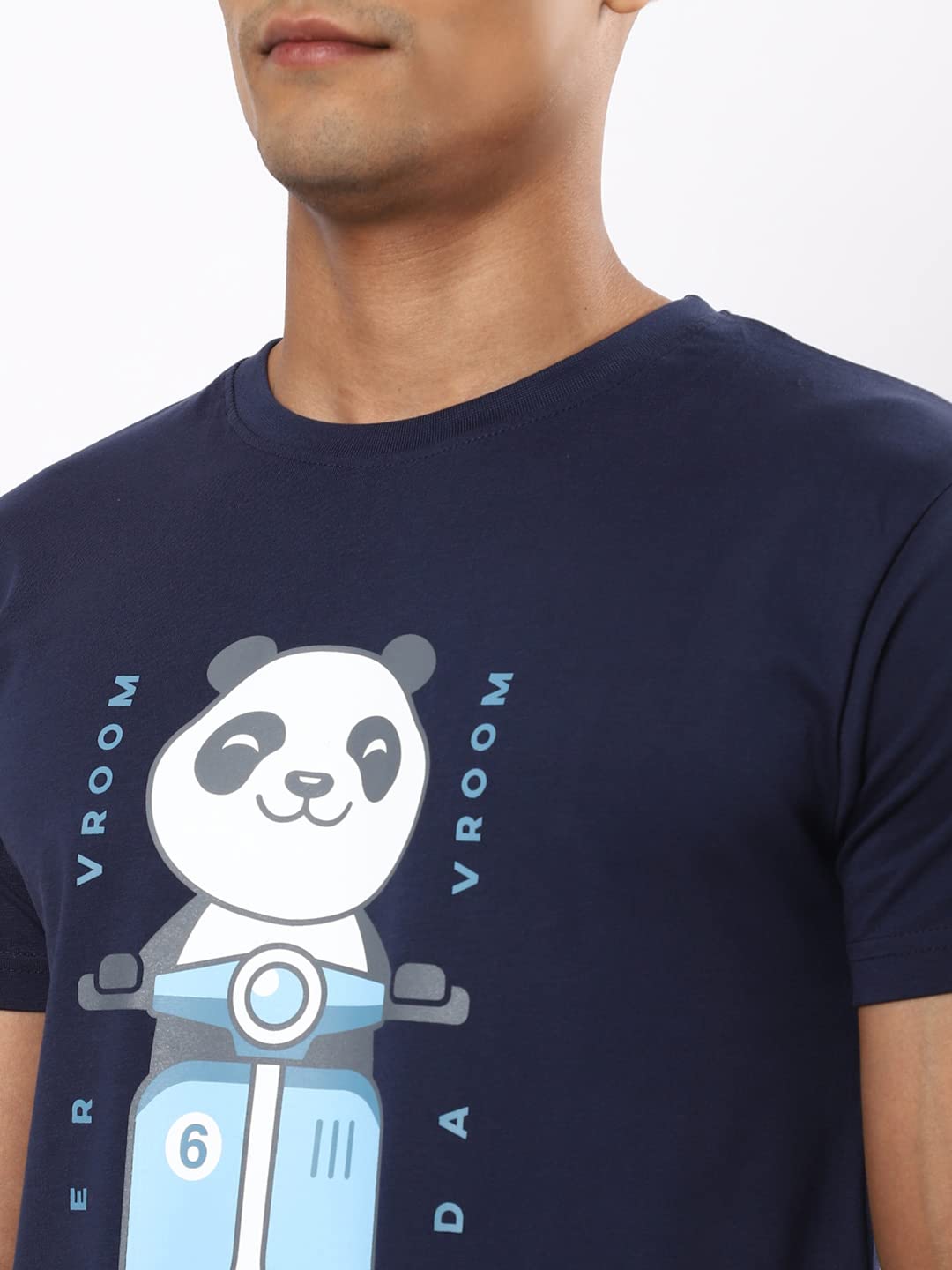 Bewakoof Men's Graphic Print Cotton T-Shirt - Blue - Image 4