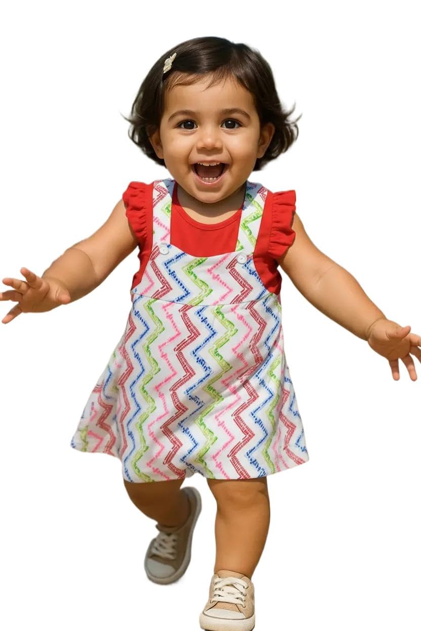 Clothe Funn New Born Baby Girl Dress - White Coral