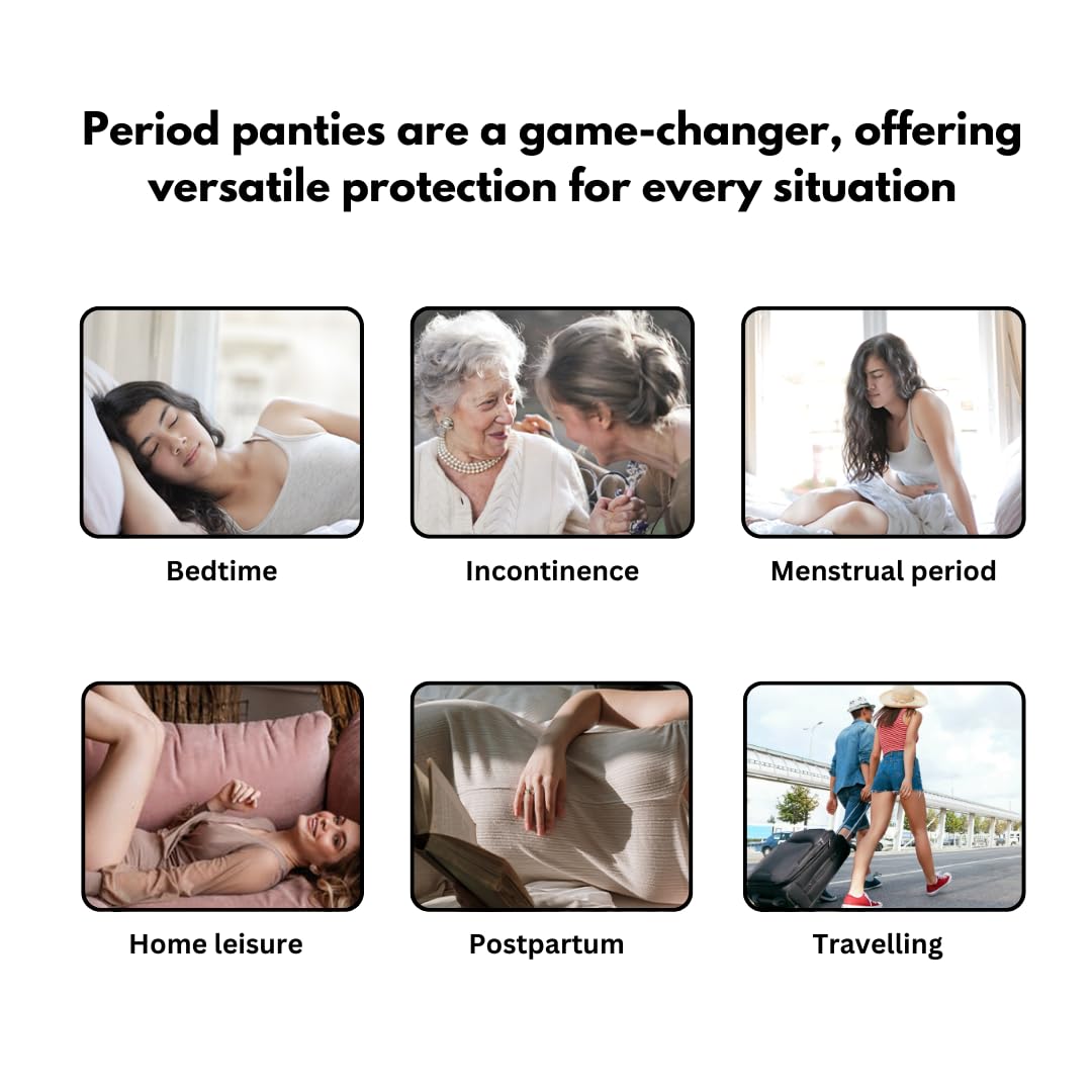 GarbGlide Period Panty Hipster for Women - Black - Image 5