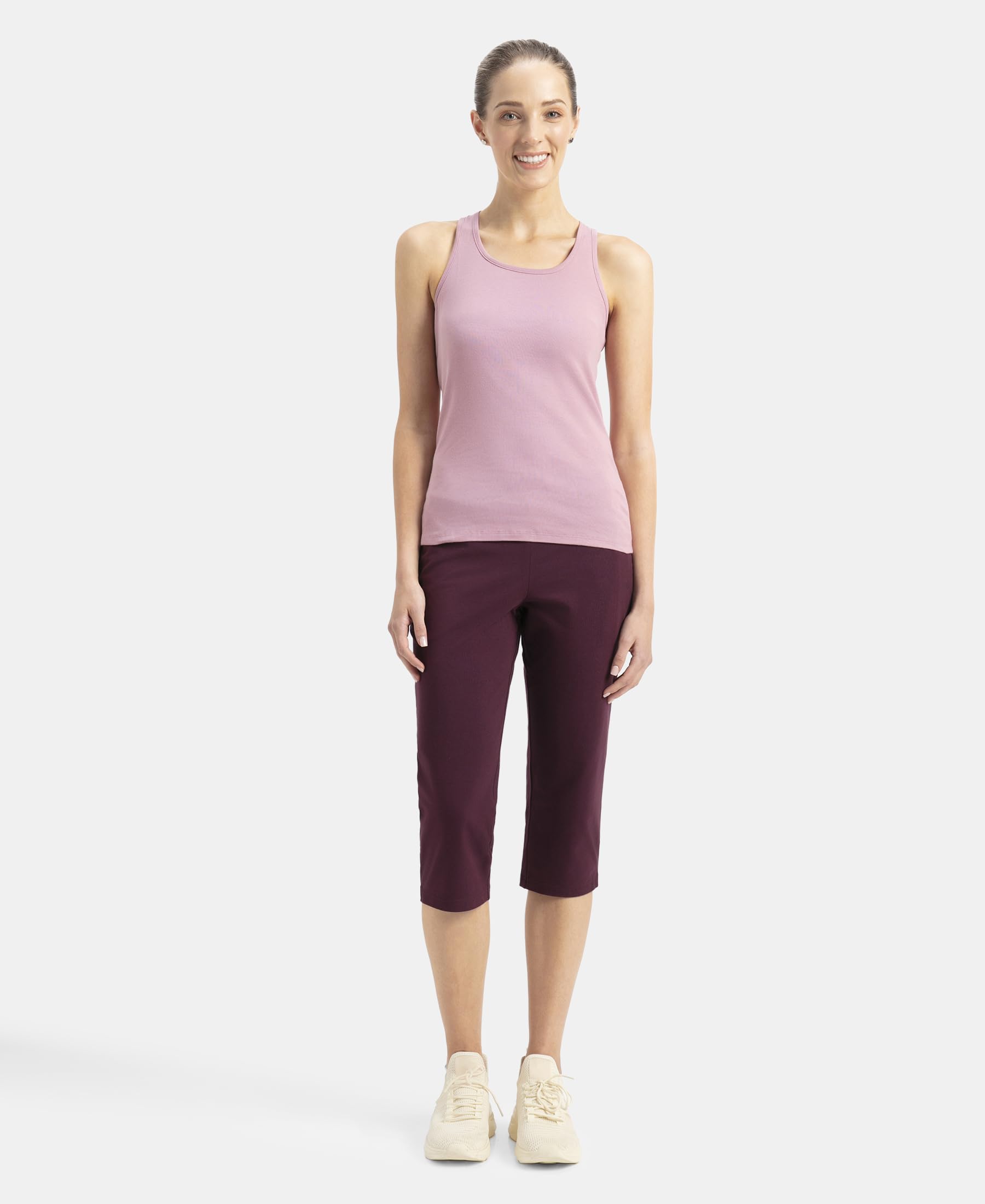 Jockey Women's Solid Racerback Tank Top - Lilas - Image 4